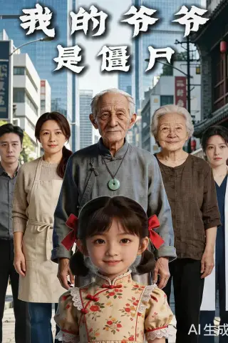 《我的爷爷是僵尸（11集）AI短剧（夸克网盘）》短剧封面