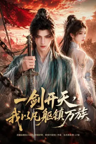 《一剑开天，我以凡躯镇万族（72集）（夸克网盘）》短剧封面