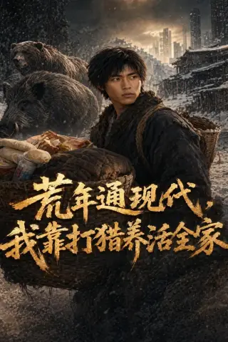 《荒年通现代，我靠打猎养活全家（60集）AI短剧（夸克网盘）》短剧封面