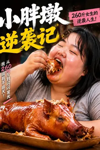 《小胖墩逆袭记（38集）AI短剧 (2026)》短剧封面