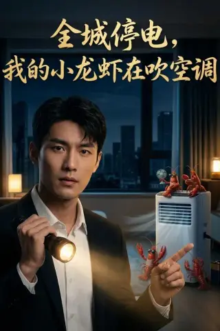 《全城停电，我的小龙虾在吹空调（48集）AI短剧（夸克网盘）》短剧封面