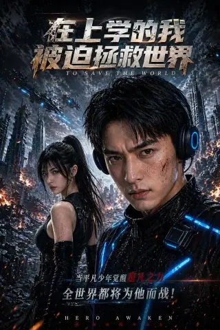 《在上学的我，被迫拯救世界（36集）AI短剧（夸克网盘）》短剧封面