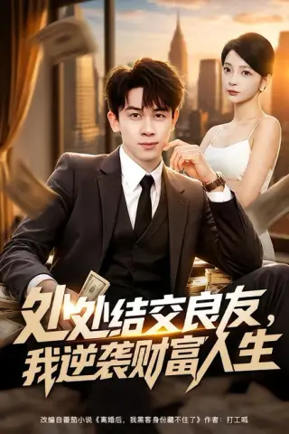 《处处结交良友，我逆袭财富人生（80集）胡文飞＆卢美汕（夸克网盘）》短剧封面