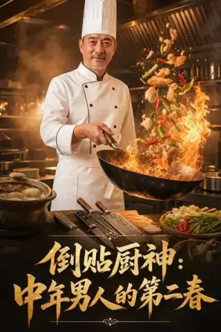 《倒贴厨神：中年男人的第二春（48集）（夸克网盘）》短剧封面