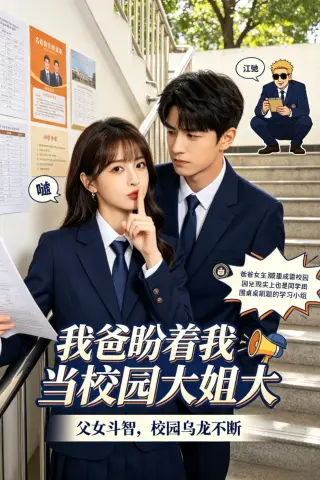 《我爸盼着我当校园大姐大（49集）AI短剧 (2026)》短剧封面