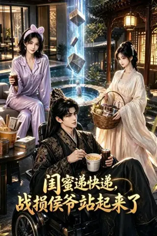 《闺蜜递快递，战损侯爷站起来了（71集） AI短剧（夸克网盘）》短剧封面