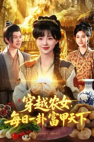 《穿越农女，每日一卦富甲天下（98集）陆恩馨＆夏闻（夸克网盘）》短剧封面