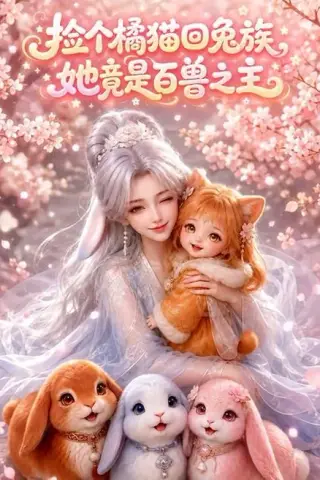 《捡个橘猫回兔族，她竟是百兽之主（68集）（夸克网盘）》短剧封面