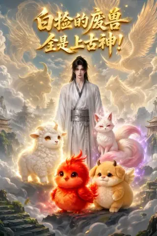 《白捡的废兽全是上古神（60集）（夸克网盘）》短剧封面