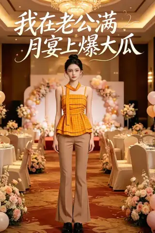 《我在老公满月宴上爆大瓜（61集）（夸克网盘）》短剧封面