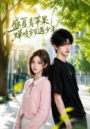 《盛夏青苹果蝉鸣岁岁遇少年（117集）（夸克网盘）》短剧封面