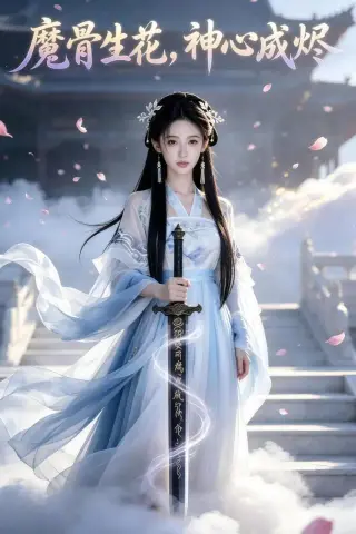《魔骨生花，神心成烬（29集）AI短剧（夸克网盘）》短剧封面