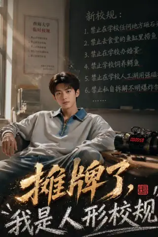 《摊牌了，我是人形校规（75集）（夸克网盘）》短剧封面