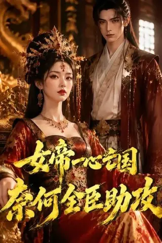 《女帝一心亡国，奈何全臣助攻（80集）（夸克网盘）》短剧封面