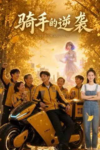 《骑手的逆袭：从受气底层翻身（48集）AI短剧（夸克网盘）》短剧封面