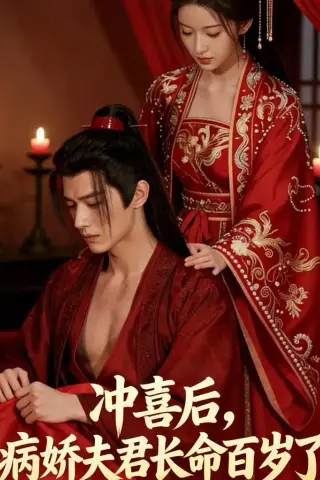 《冲喜后，病娇夫君长命百岁了（38集）AI短剧（夸克网盘）》短剧封面