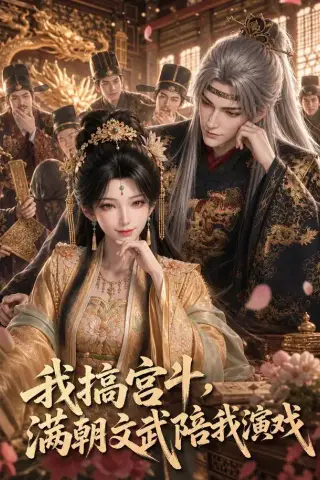 《我搞宫斗，满朝文武陪我演戏（50集）（夸克网盘）》短剧封面