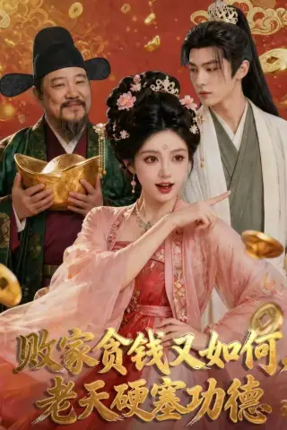 《败家贪钱又如何，老天硬塞功德（77集）AI短剧（夸克网盘）》短剧封面