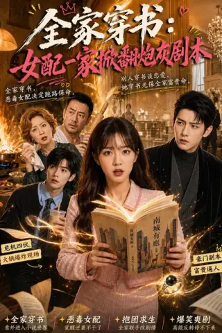 《全家穿书：女配一家掀翻炮灰剧本（52集）（夸克网盘）》短剧封面