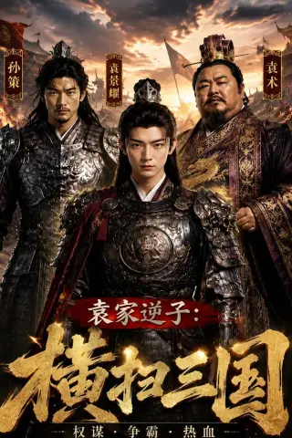 《袁家逆子：横扫三国（70集）AI短剧（夸克网盘）》短剧封面