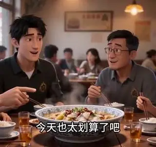 《汪氏小厨开餐馆还债，结果全网抢着吃（732集）AI短剧（夸克网盘）》短剧封面