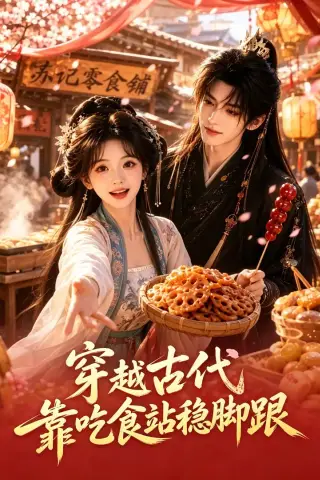 《穿越古代靠吃食站稳脚跟（21集）AI短剧 (2026)》短剧封面