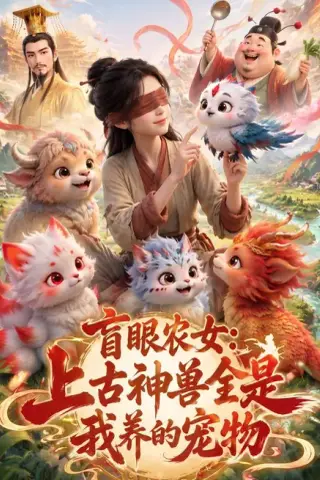 《盲眼农女：上古神兽全是我养的宠物（32集）（夸克网盘）》短剧封面