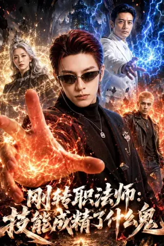 《刚转职法师：技能成精了什么鬼（80集）AI短剧（百度网盘）》短剧封面