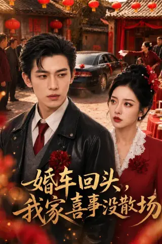 《婚车回头，我家喜事没散场（28集）AI短剧（夸克网盘）》短剧封面