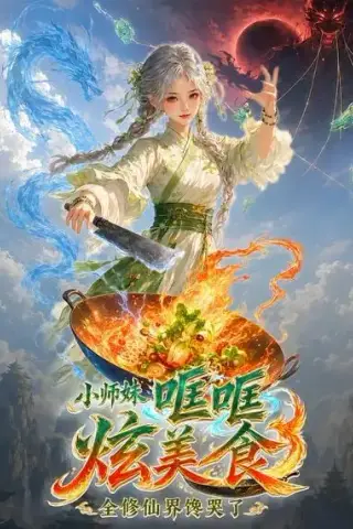 《小师妹哐哐炫美食，全修仙界馋哭了（62集）AI短剧 (2026)》短剧封面