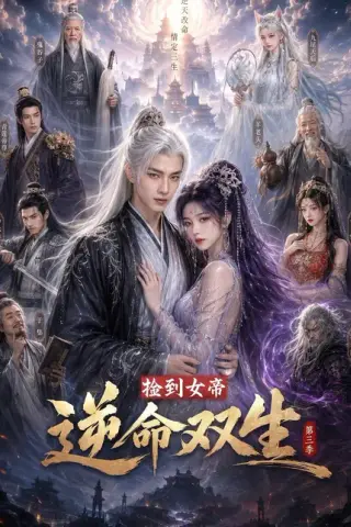 《捡到女帝，逆命双生第三季（91集）AI短剧 (2026)》短剧封面