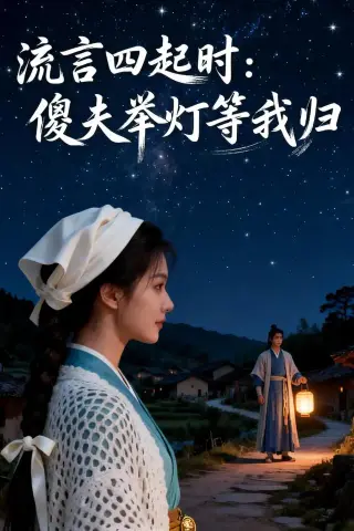 《流言四起时：傻夫举灯等我归（40集）（夸克网盘）》短剧封面