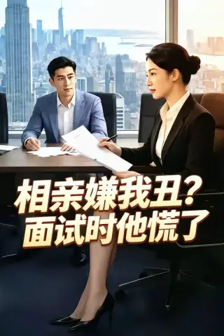 《相亲嫌我丑？面试时他慌了（40集）（夸克网盘）》短剧封面