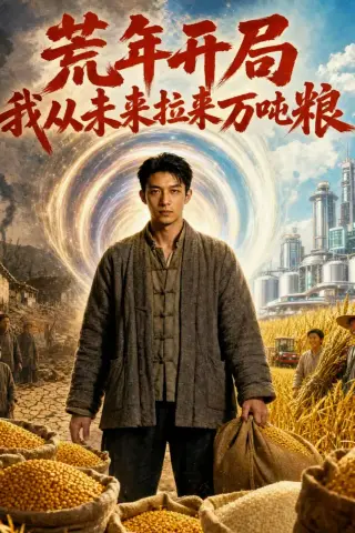 《荒年开局：我从未来拉来万吨粮（46集）AI短剧 (2026)》短剧封面