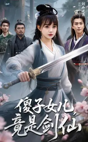 《傻子女儿竟是剑仙（50集）宋宇博&赵梦娜（夸克网盘）》短剧封面
