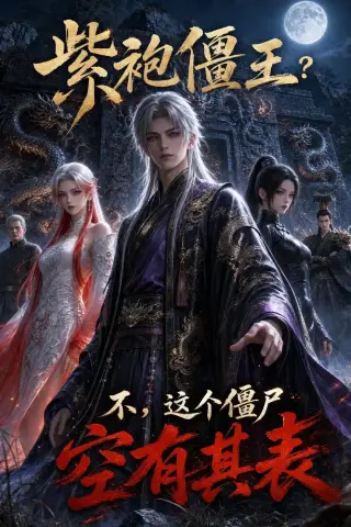 《紫袍僵王？不，这个僵尸空有其表（74集）AI短剧 (2026)》短剧封面