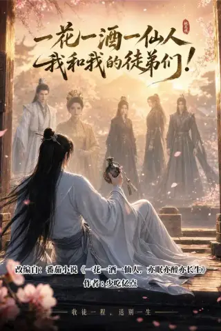 《一花一酒一仙人，我和我的徒弟们！（90集）（夸克网盘）》短剧封面