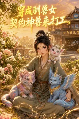 《穿成驯兽女，契约神兽来打工（38集）AI短剧（夸克网盘）》短剧封面