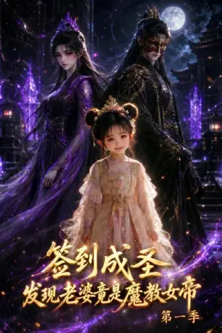 《签到成圣，发现老婆竟是魔教女帝第一季（165集）（百度网盘）》短剧封面