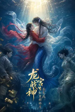 《龙宫战神竟是我鱼缸里的娇夫（54集）（夸克网盘）》短剧封面