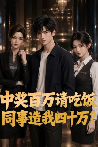 《中奖百万请吃饭，同事造我四十万？（56集）AI短剧（百度网盘）》短剧封面