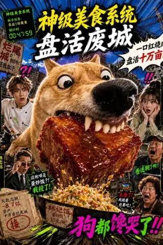 《神级美食系统盘活废城（112集）AI短剧 (2026)》短剧封面