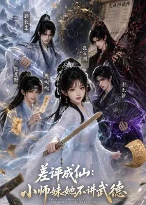 《差评成仙：小师妹她不讲武德（53集）（夸克网盘）》短剧封面