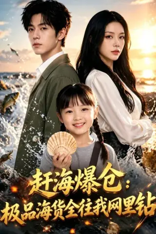 《赶海爆仓：极品海货全往我网里钻（80集）AI短剧（夸克网盘）》短剧封面