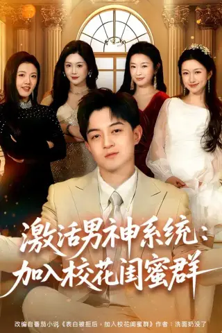 《激活男神系统：加入校花闺蜜群（80集）贺龙天＆沈婉婷（夸克网盘）》短剧封面