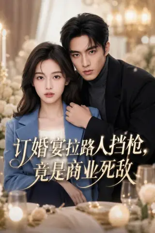 《订婚宴拉路人挡枪，竟是商业死敌（36集）AI短剧（百度网盘）》短剧封面