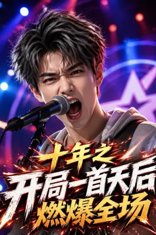 《十年之开局一首天后燃爆全场（94集）AI短剧（夸克网盘）》短剧封面