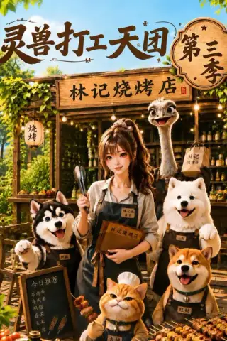 《灵兽打工天团第三季（210集）（百度网盘）》短剧封面