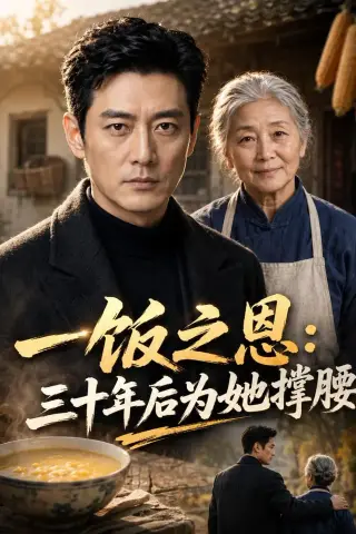 《一饭之恩：三十年后为她撑腰（42集）AI短剧 (2026)》短剧封面