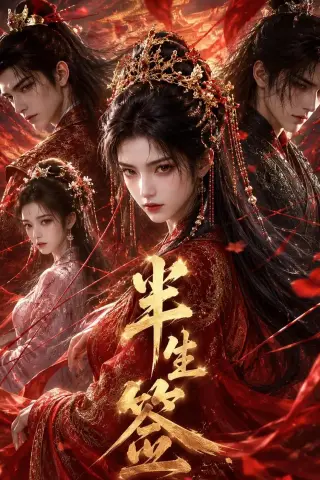 《半生签（45集）（夸克网盘）》短剧封面